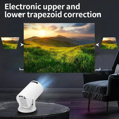 HY300 HiFi Projector 4K Android 11 Dual Wifi6.0 BT5.0 H713 280ANSI 720P Built-in Cinema Sound Speaker Protable Mini Projetor